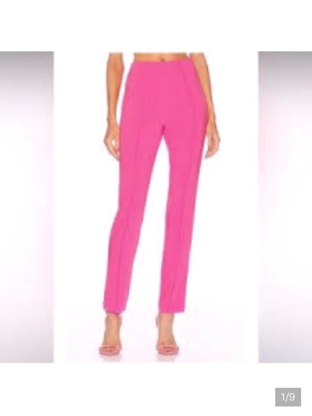 cinq a sept Hot Pink Tailored Slim Pants